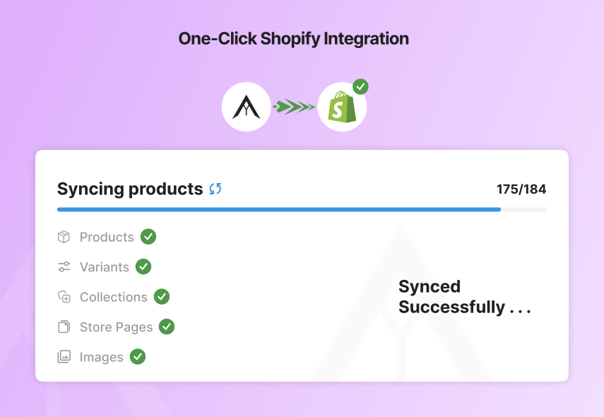 One-Click Shopify Integration